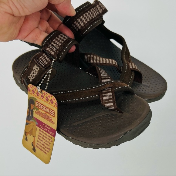Skechers Reggaes Outdoor Active Lifestyle Waterproof Sandals Sz 7 - Picture 2 of 9